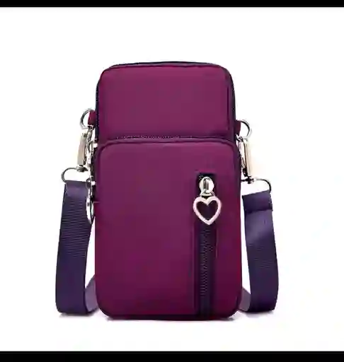 Bolso Cruzado Telefono Corazon Ajustable				