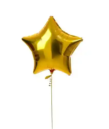 Globo Metalizado Estrella Dorada “9”