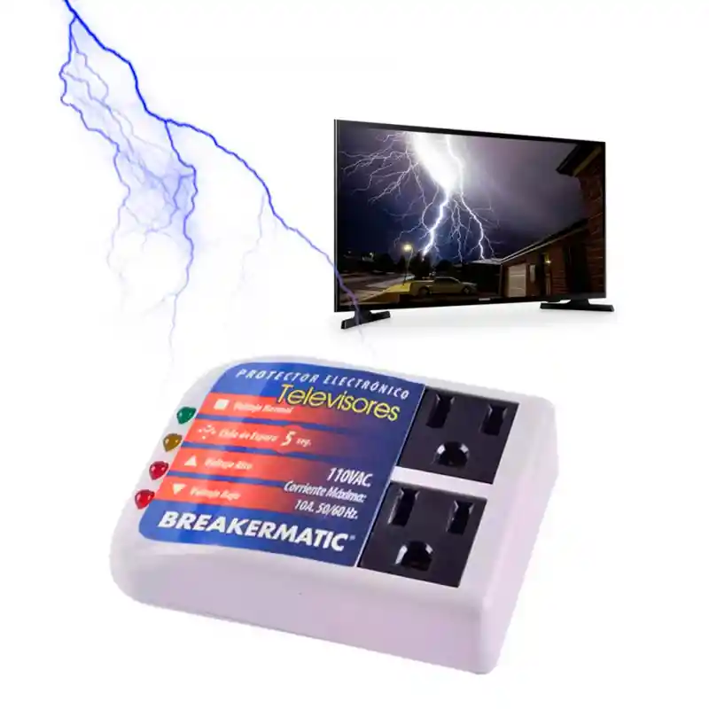 Protector Voltaje Breakermatic 110v Para Televisores