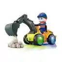 Juguete Niños Carro Retro Excavadora Con Luces Y Sonido