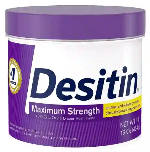 Desitin Bebe Máxima Potencia Morada Crema Original 16oz 1lb