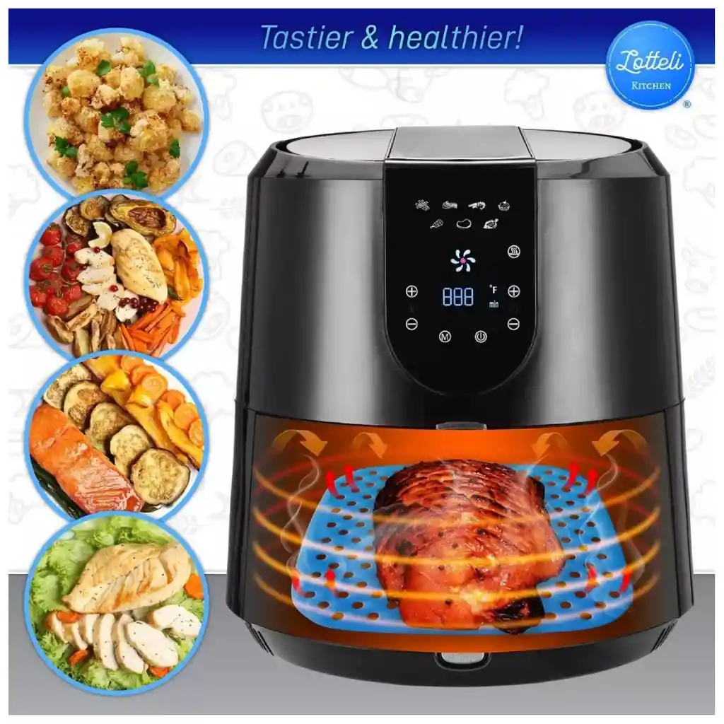 Tapete Antiadherente De Silicona Para Air Fryer 21.5 Cm