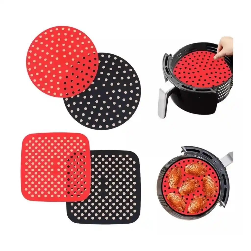 Tapete Antiadherente De Silicona Para Air Fryer 21.5 Cm