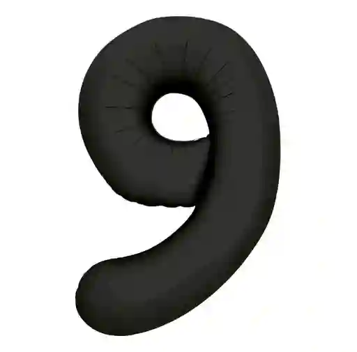 Globo Metalizado # 9 Negro 32" Sempertex