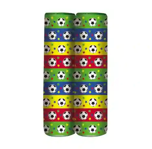 Serpentina De Papel 4m Futbol X 2 Unidades Sempertex