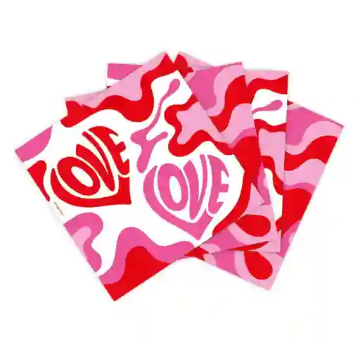 Servilleta Pequeña Love X 16 Unidades