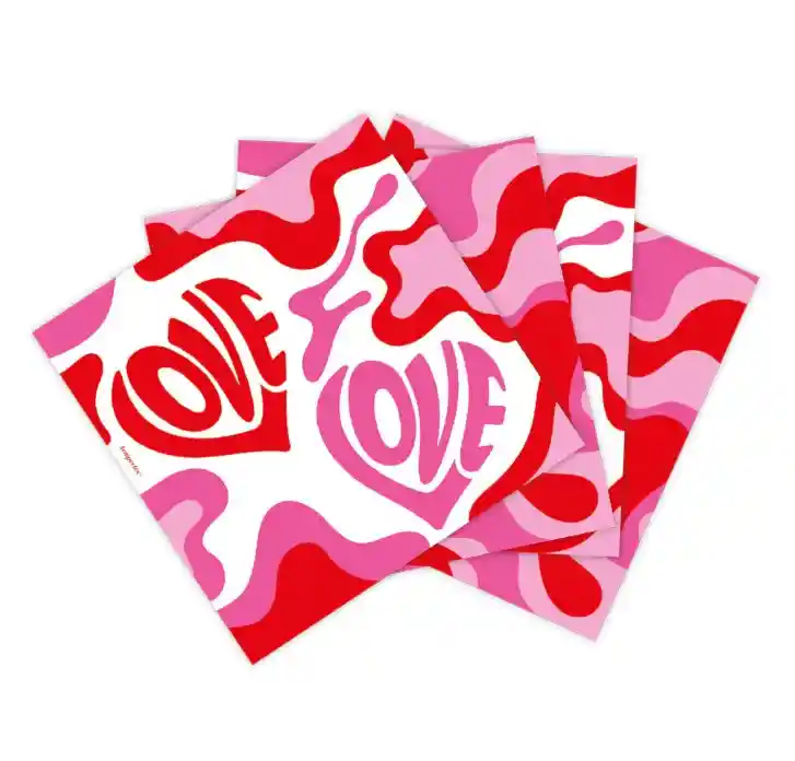 Servilleta Pequeña Love X 16 Unidades