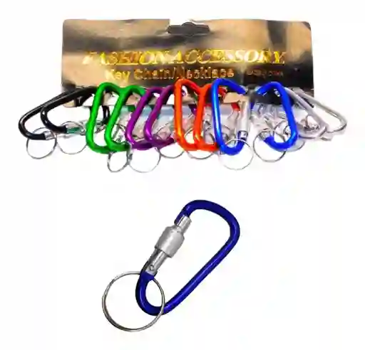 Llavero Metal Alpinista 55mm Llaveros Mosquetón Colores Varios