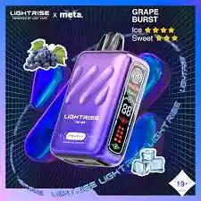 Vaporizador Lightrise 18,000 Puffs Grape Burst