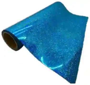 Papel Metalizado Holografico Azul Claro