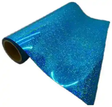 Papel Metalizado Holografico Azul Claro