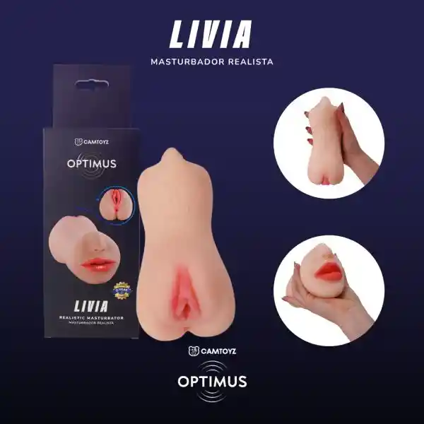 Livia Vagina Boca Y Ano Masturbador Masculino Realista Camtoyz Optimus