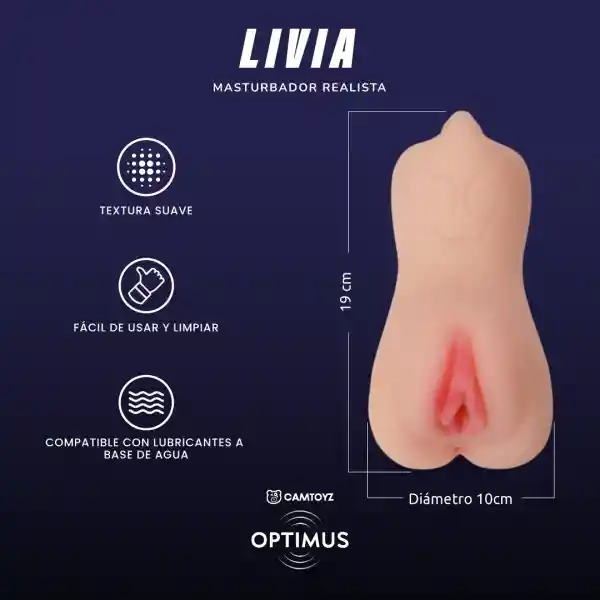 Livia Vagina Boca Y Ano Masturbador Masculino Realista Camtoyz Optimus