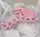 Pinza Para El Cabello Rosada
