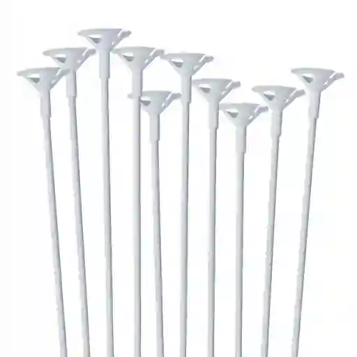 Palo Bomba Plastico X12 Blanco