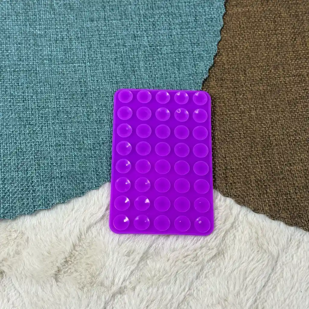 Ventosa Grande / Soporte Para El Telefono / Silicona / Resistente / Morado