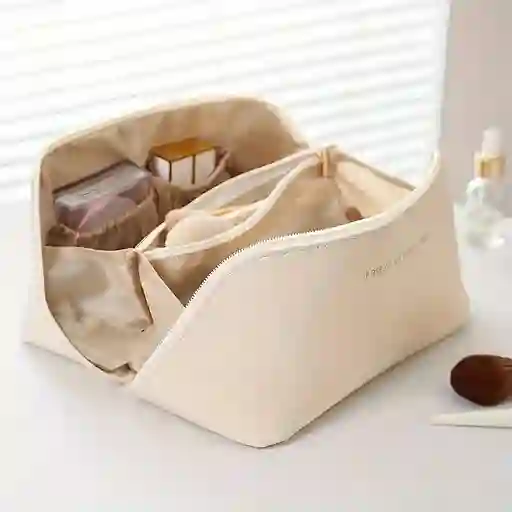 Bolsa Para Cosméticos - Neceser De Maquillaje Cierre Y Divisiones