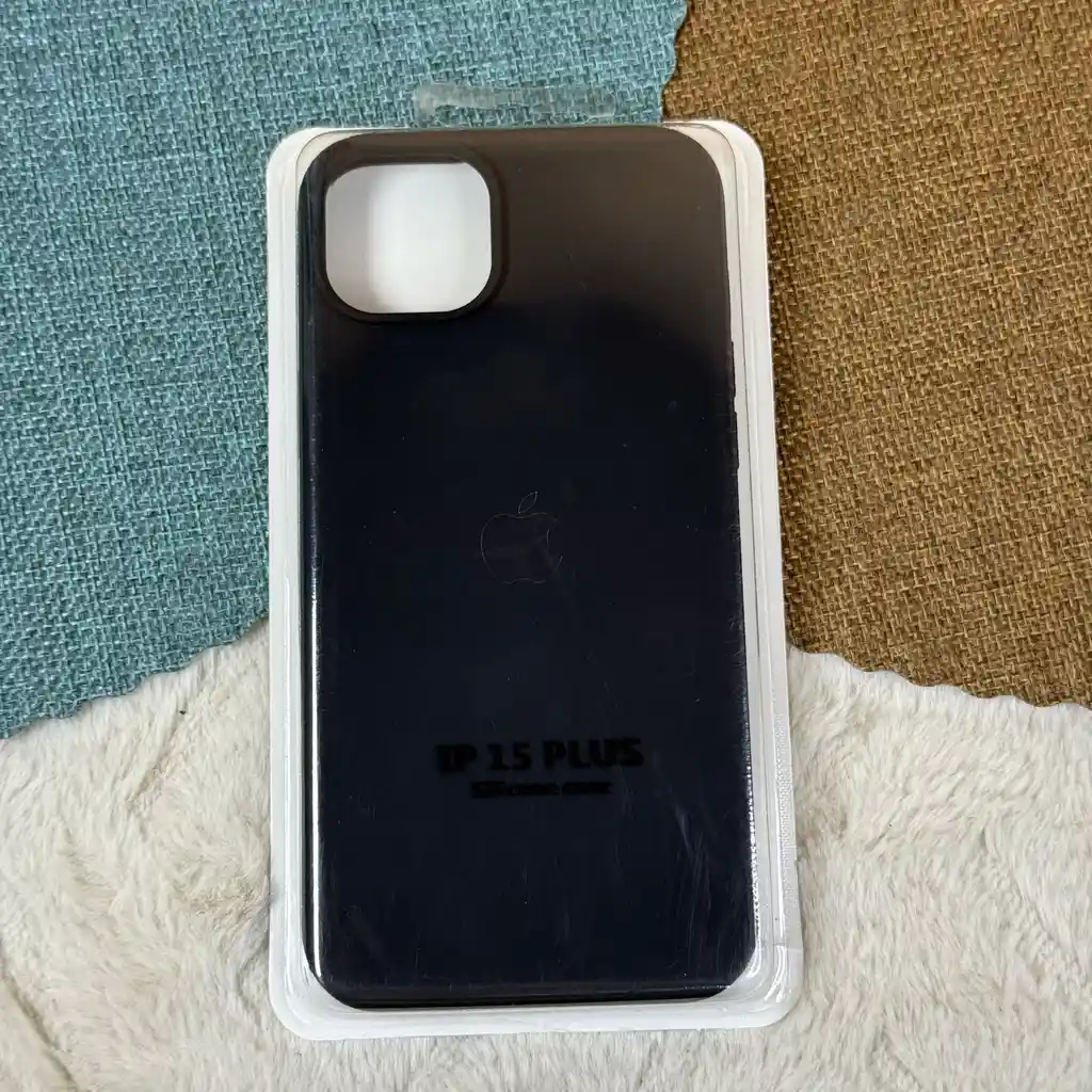 Forro Iphone 15 Plus / 14 Plus Silicona Negro