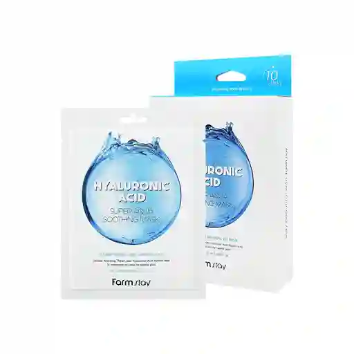 Mascarilla Facial Hidratación Profunda Ácido Hialuronico X 10 Piezas