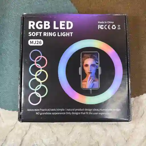 Aro De Luz Rgb Led 26cm + Tripode / Fotos / Videos / Tonos De Colores