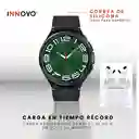 Smartwatch Samsung Galaxy Watch Clasic Samsung Replica Con Audifonos Airpods Serie 3