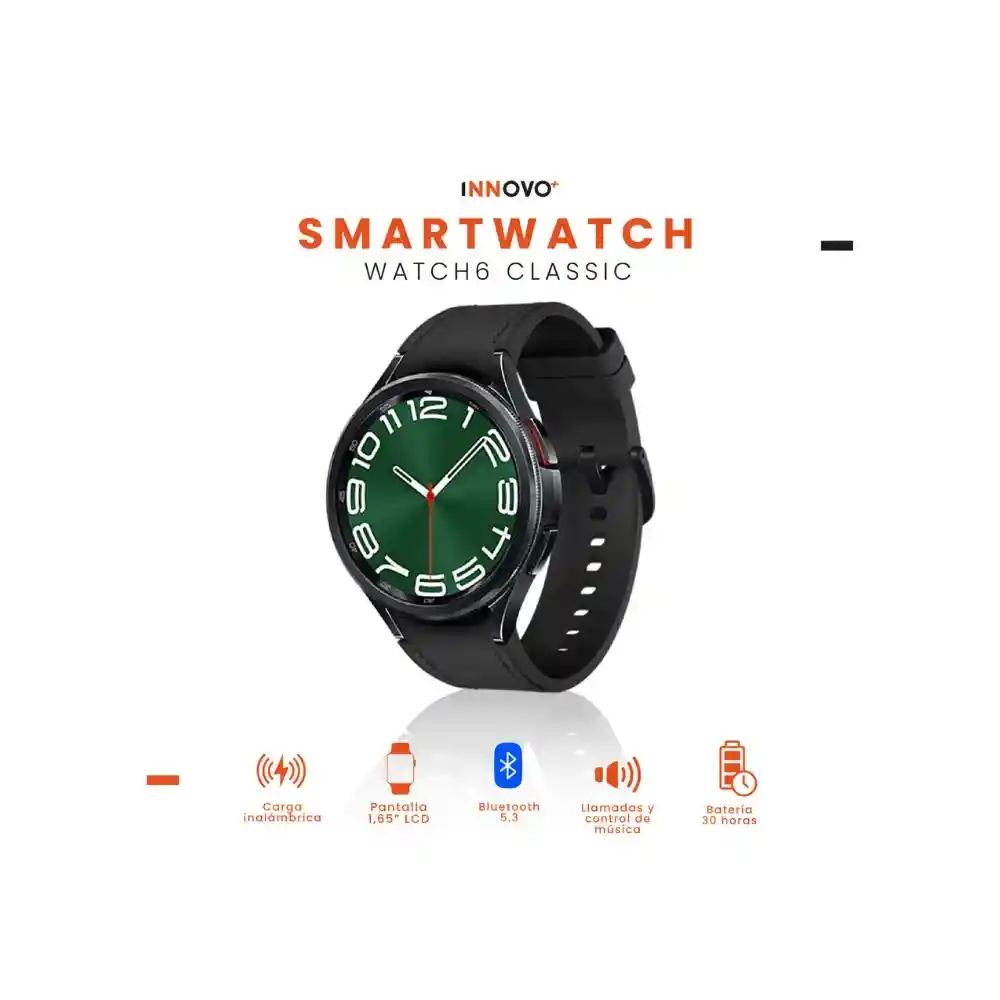 Smartwatch Samsung Galaxy Watch Clasic Samsung Replica Con Audifonos Airpods Serie 3