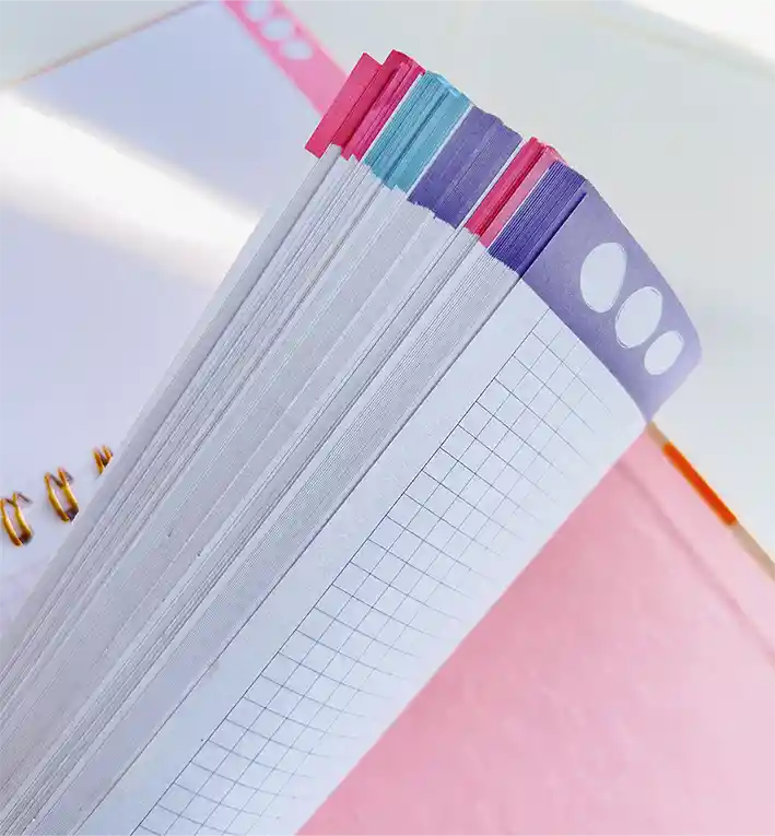 Cuaderno Grande 7 Materias Pink