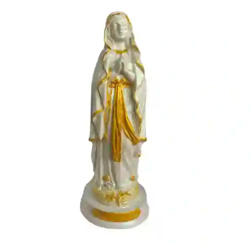 Virgen De Lourdes Yeso 12 Cm