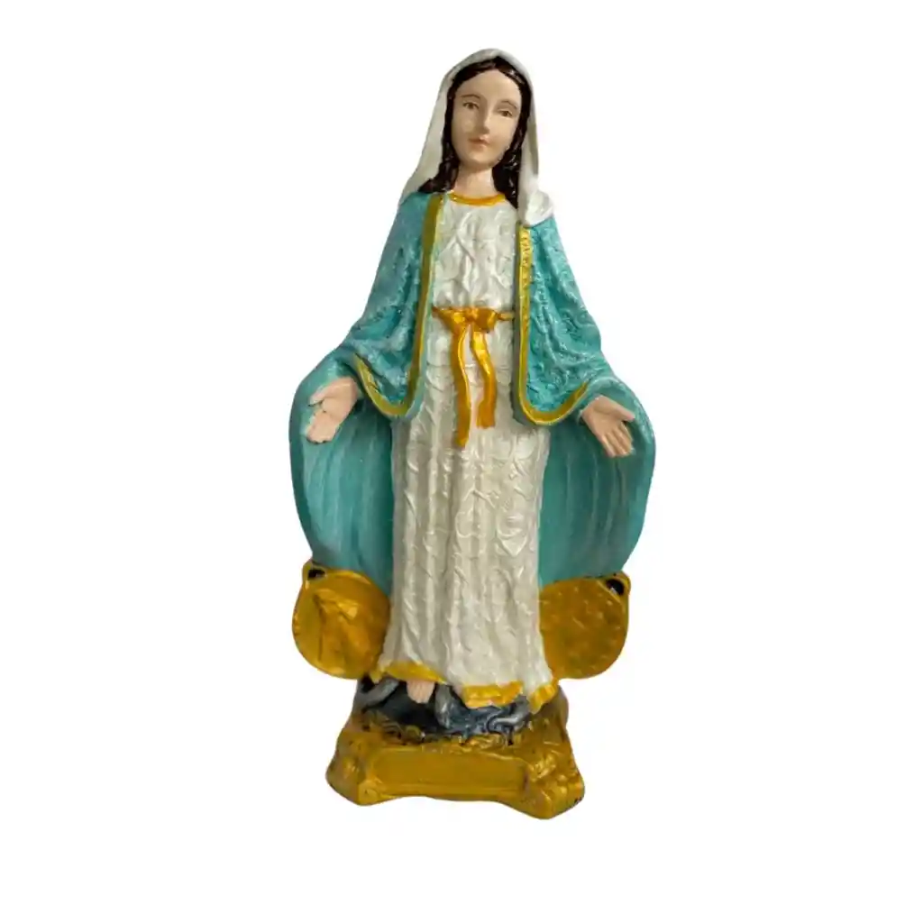 Viergen De Los Milagros Yeso 20 Cm