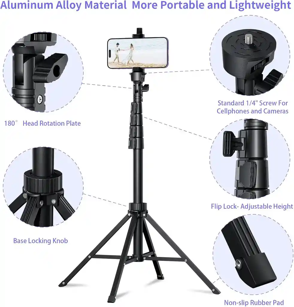 Soporte Tripode Extendible Con Control Remoto Inalámbrico