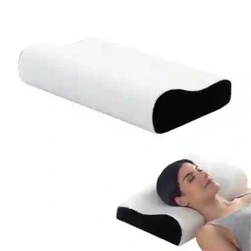 Almohada En Gel Memory Foam Viscoelástica Forma Cervical