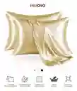 Fundas Para Almohada Satín Seda Cuida Cabello Piel Anti Friz Gold Innovo
