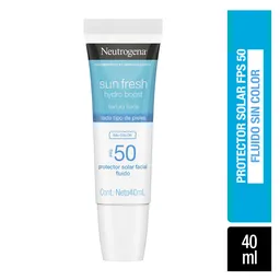 Protector Solar Neutrogena Sun Fresh Hydro Boost Sin Color Fps 50 40ml