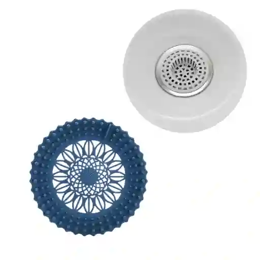 2 X Filtro Tapa Para Desague De Suelo Redondo Antiobstrucción