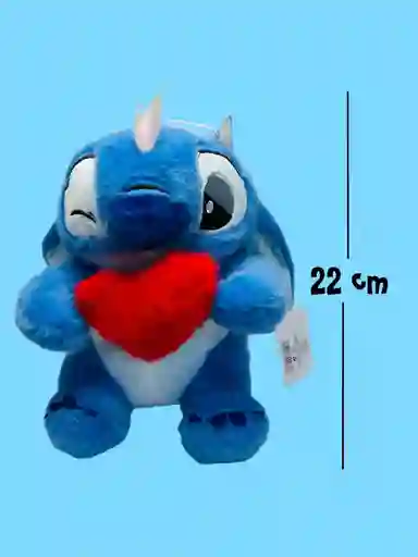 Peluche Regalo Stitch Con Corazón 22cm