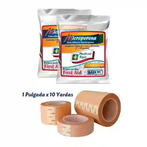 Microporo Piel 1 Pulg X 10yds Celofán Alta Adhesividad