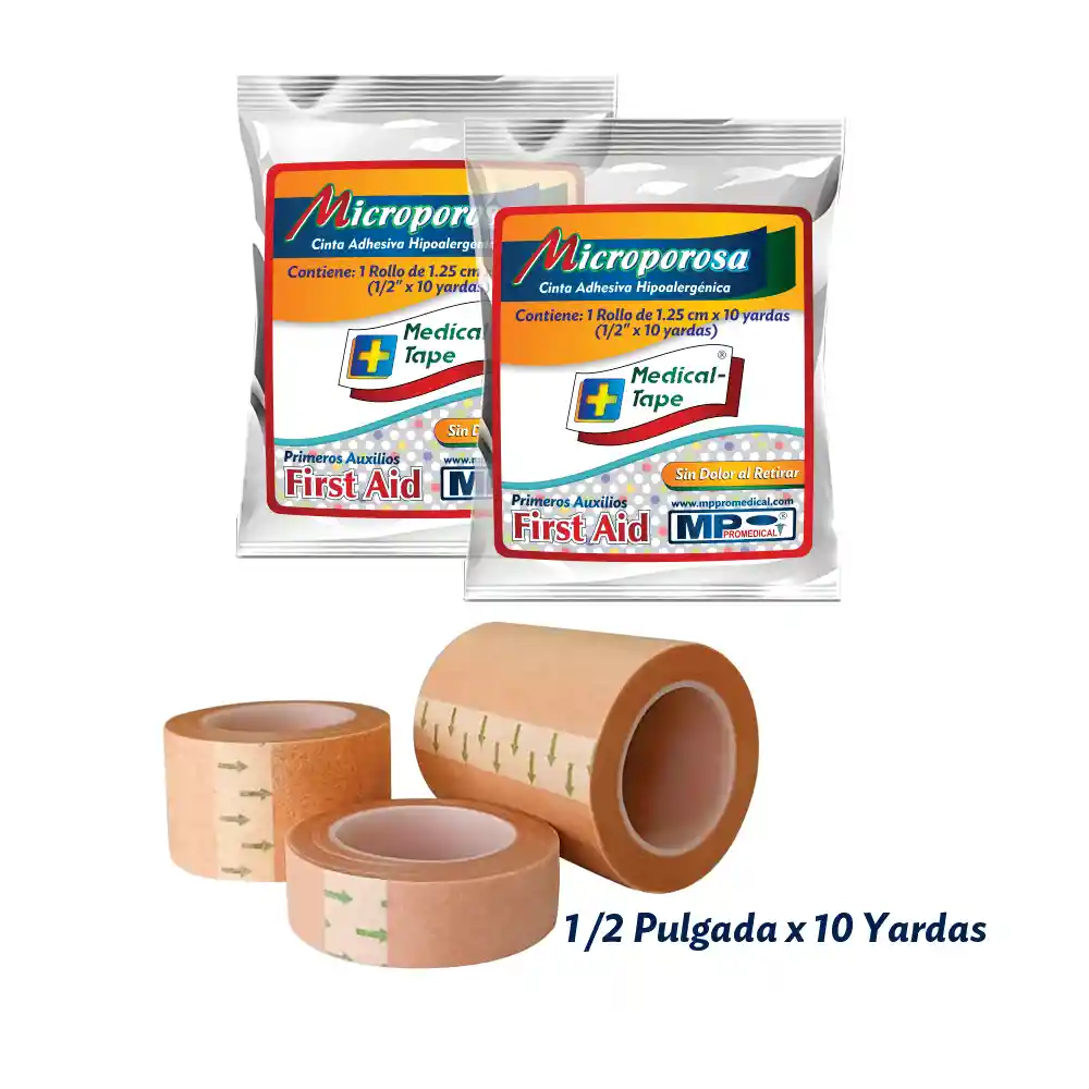 Microporo Piel 1/2 Pulg X 10 Yds Celofán Alta Adhesividad