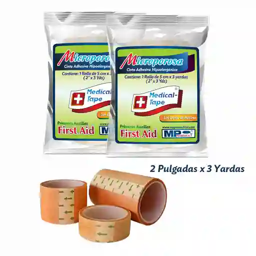 Microporo Piel 2 Pulg X 3 Yds Celofán Alta Adhesividad