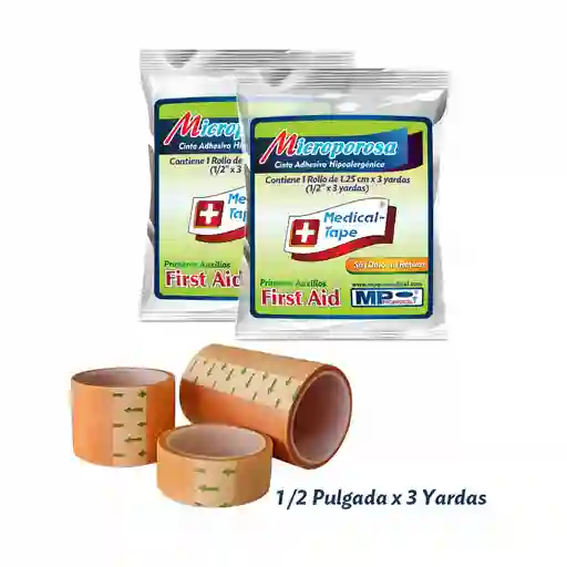 Microporo Piel 1/2 Pulg X 3 Yds Celofán Alta Adhesividad