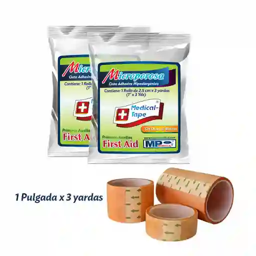 Microporo Piel 1 Pulg X 3 Yds Celofán Alta Adhesividad