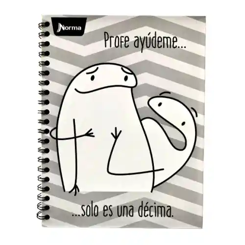 Cuaderno Argollado Norma Emojis Pasta Dura 80 Hojas Tamaño Grande Linea Corriente (diferentes Motivos)