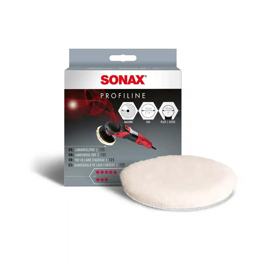 Sonax Almohadilla De Pulitura De Lana De Cordero 125 Mm