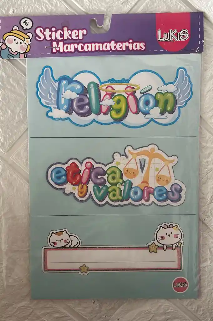 Stickers Para Marcar Cuadernos Lukis