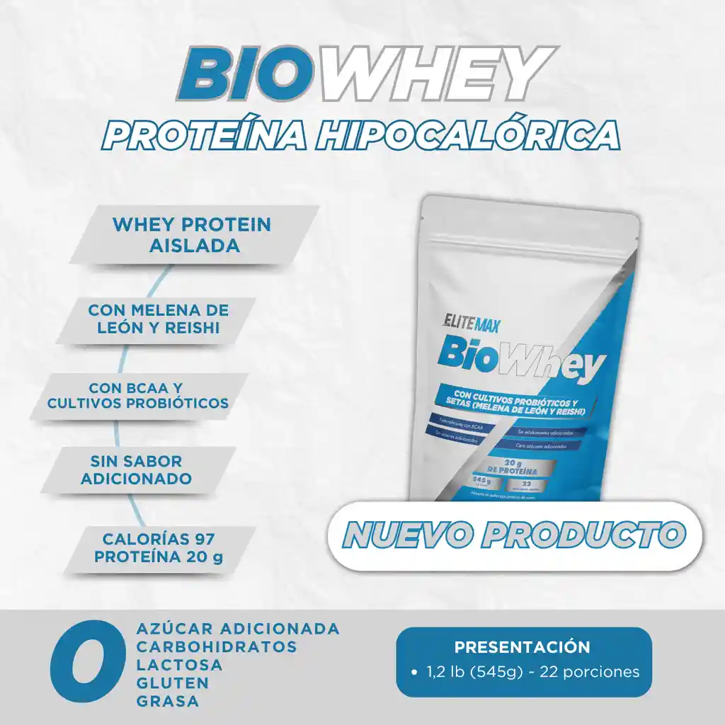 Proteina Biowhey Con Setas Elitemax