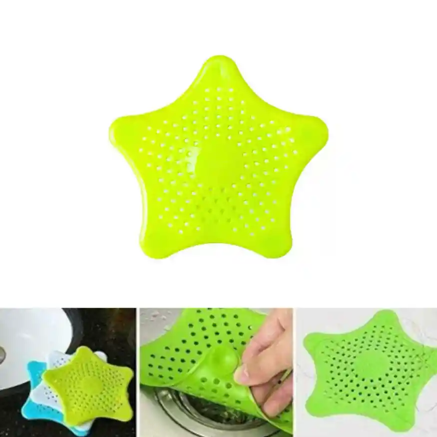 3 X Filtro Desagüe De Suelo De Cocina Y Baño En Forma De Estrella De Mar