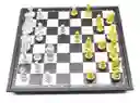 Ajedrez Magnético Lujoso 25x25, Piezas Doradas Y Plateadas