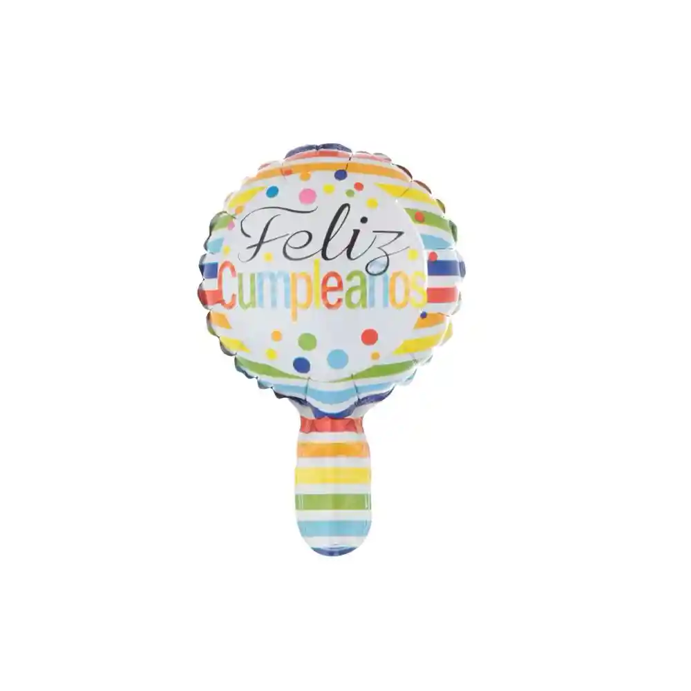 Globo Metalizado Feliz Cumpleaños Arcoiris 18”