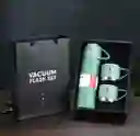 Termo Portatil Verde Acero 500 Ml 3 Tazas