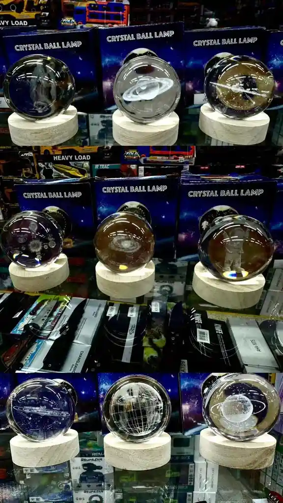 Lampara Bola De Cristal 3d