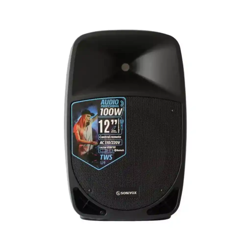 Cabina De Sonido 8" Pulgadas Sonivox Vs-ac608nb